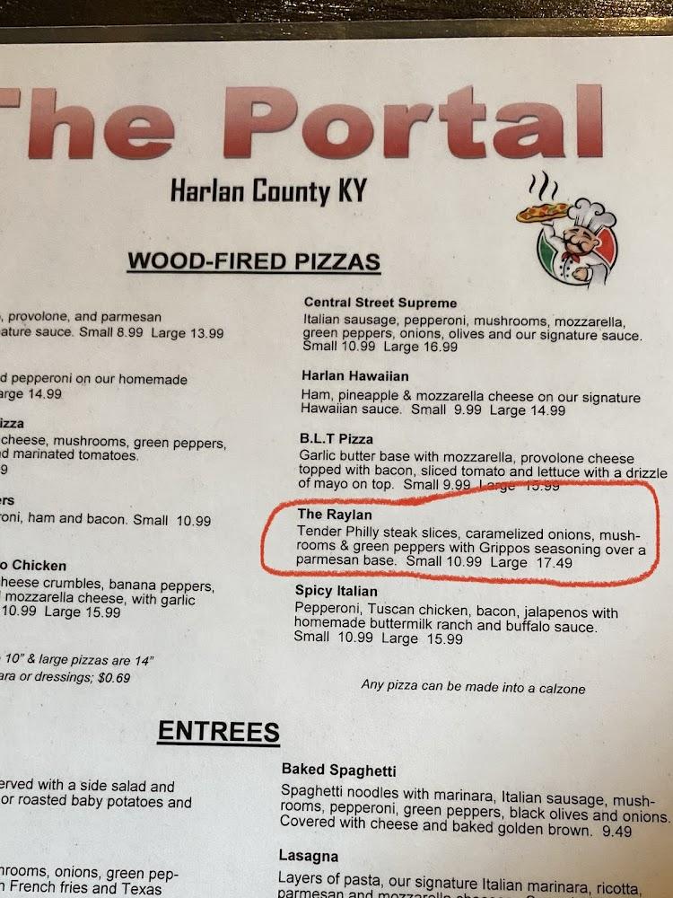 The Portal Pizzeria Menu image 3